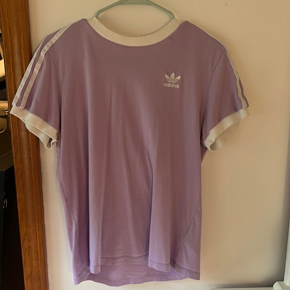 adidas light purple shirt